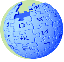 Logomarca (editada) da Wikipédia: um dos ícones da influência da Internet na vida real