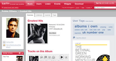 Last.fm (Robbie Williams)